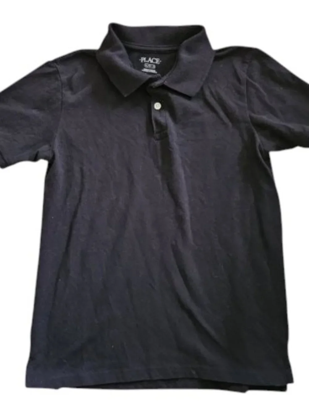 THE CHILDREN’S PLACE Black Short Sleeved Polo Top Boys XL Size 14